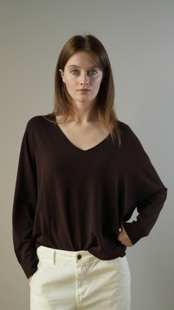 Kontatto - Maglione over scollo a V - ART.3M0815C