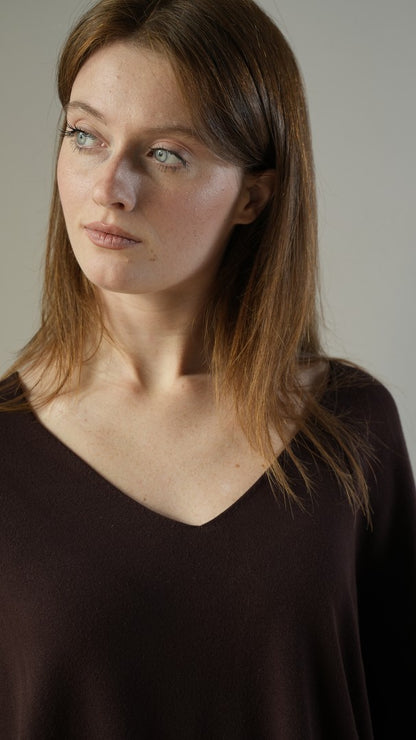 Kontatto - Maglione over scollo a V - ART.3M0815C