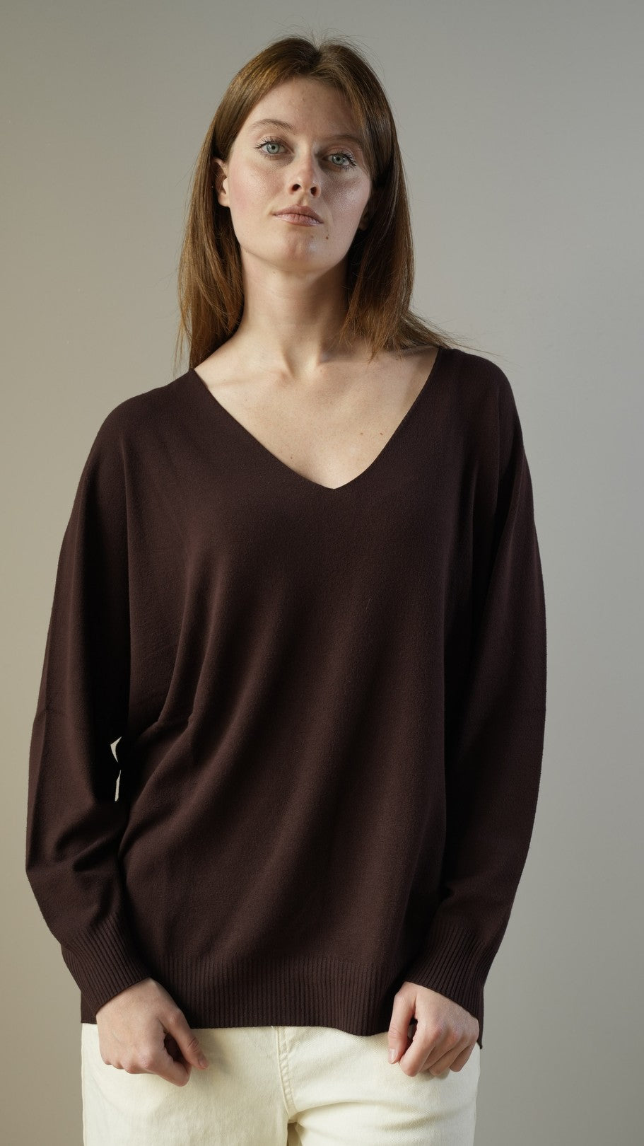 Kontatto - Maglione over scollo a V - ART.3M0815C