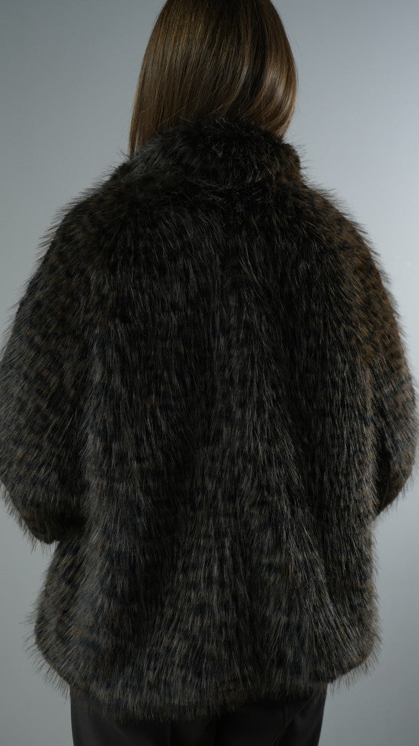 Tensione In - Giacca in pelliccia ecologica - ART.AI25-7056CAMP