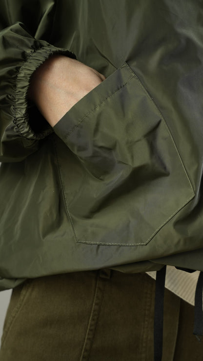 Via Roma - Impermeabile corto con cappuccio