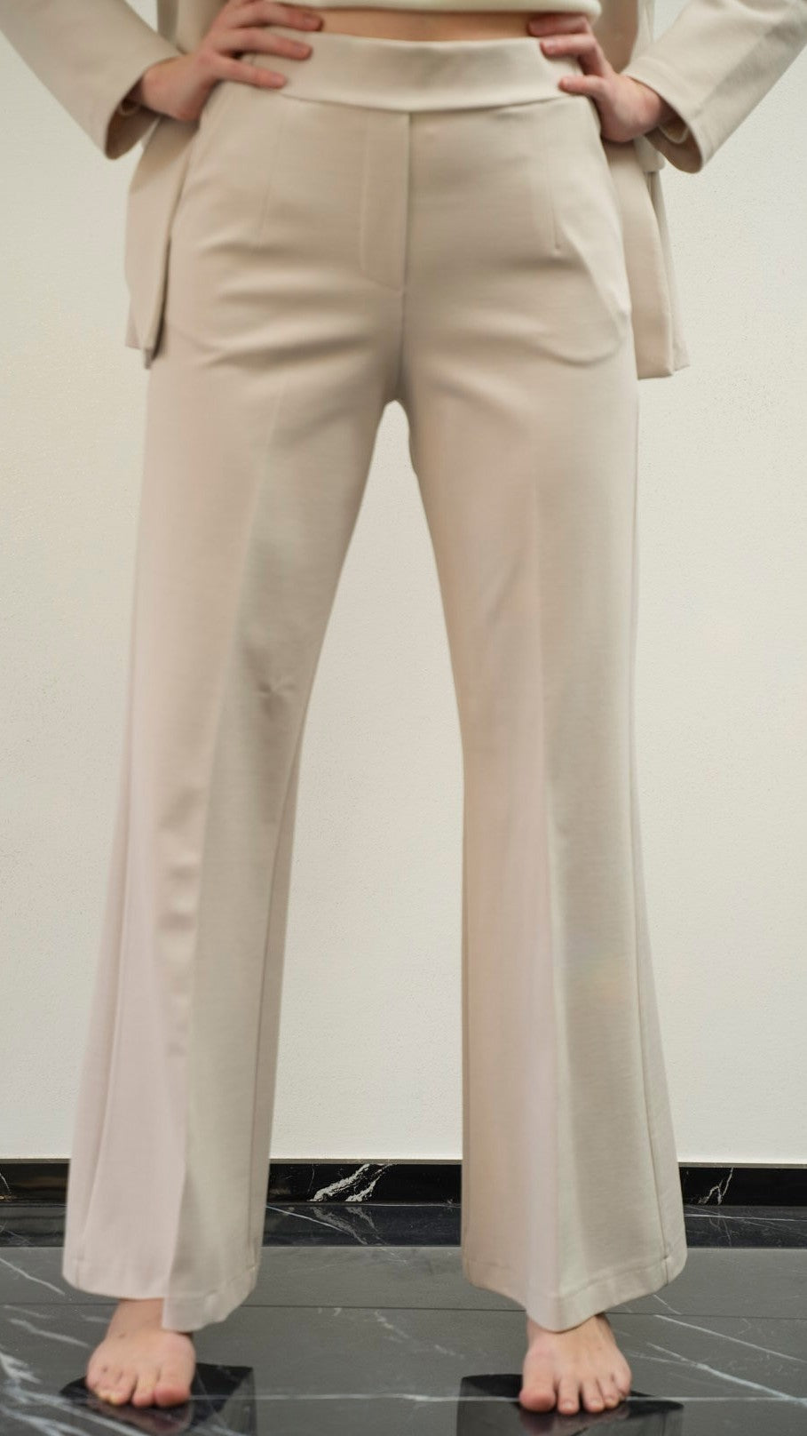 Lokita - Pantaloni zampetta punto Milano - ART.LOK024/1283/25FWPR