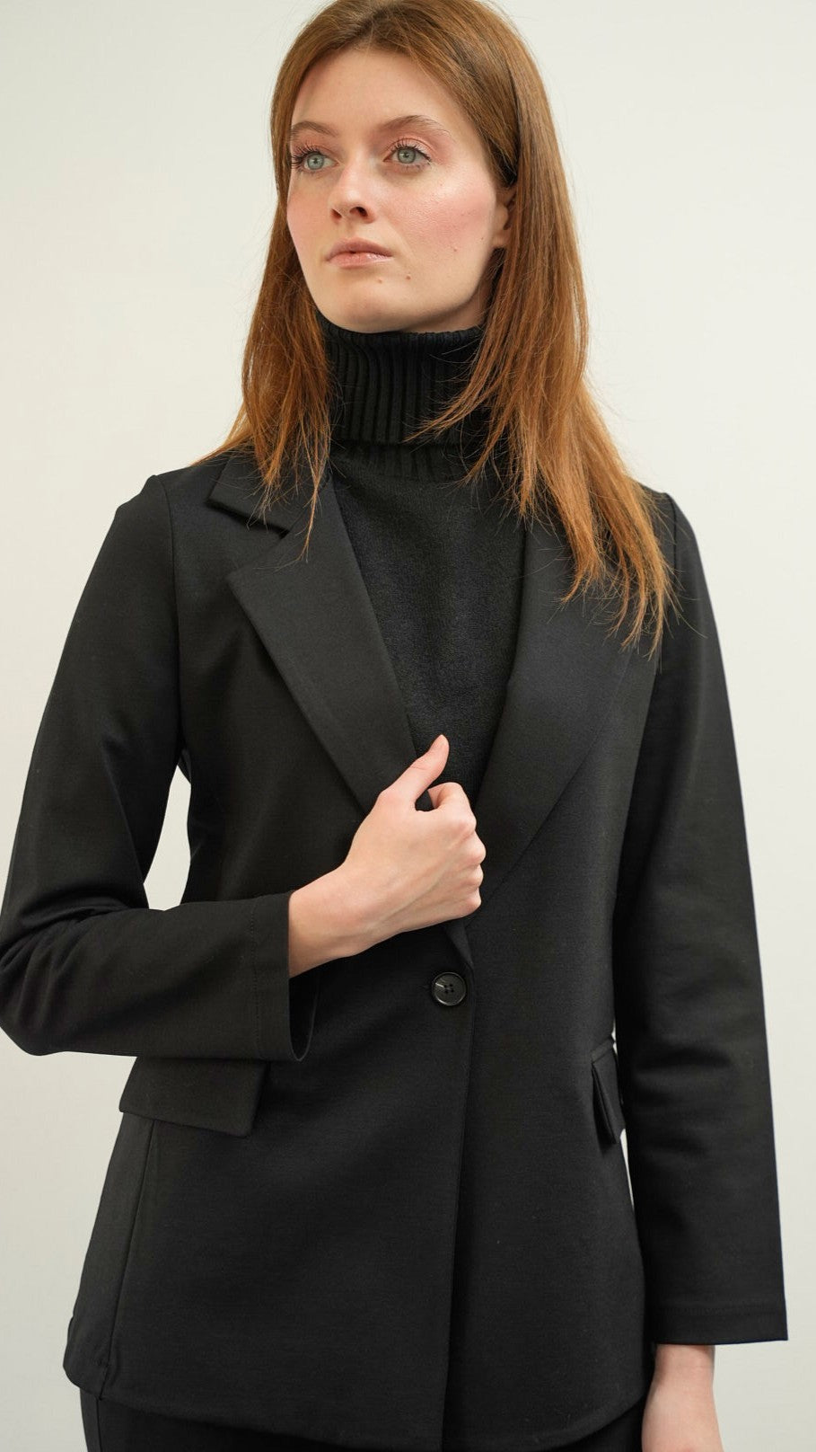 Lokita - Giacca basic in punto Milano - ART.LOK023/1283/25FWPR