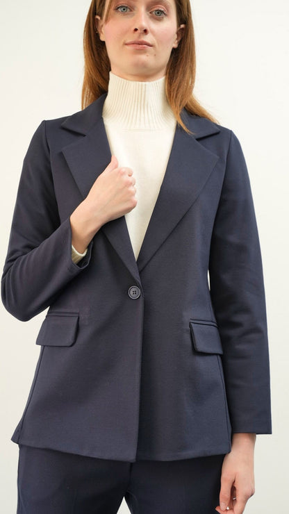 Lokita - Giacca basic in punto Milano - ART.LOK023/1283/25FWPR