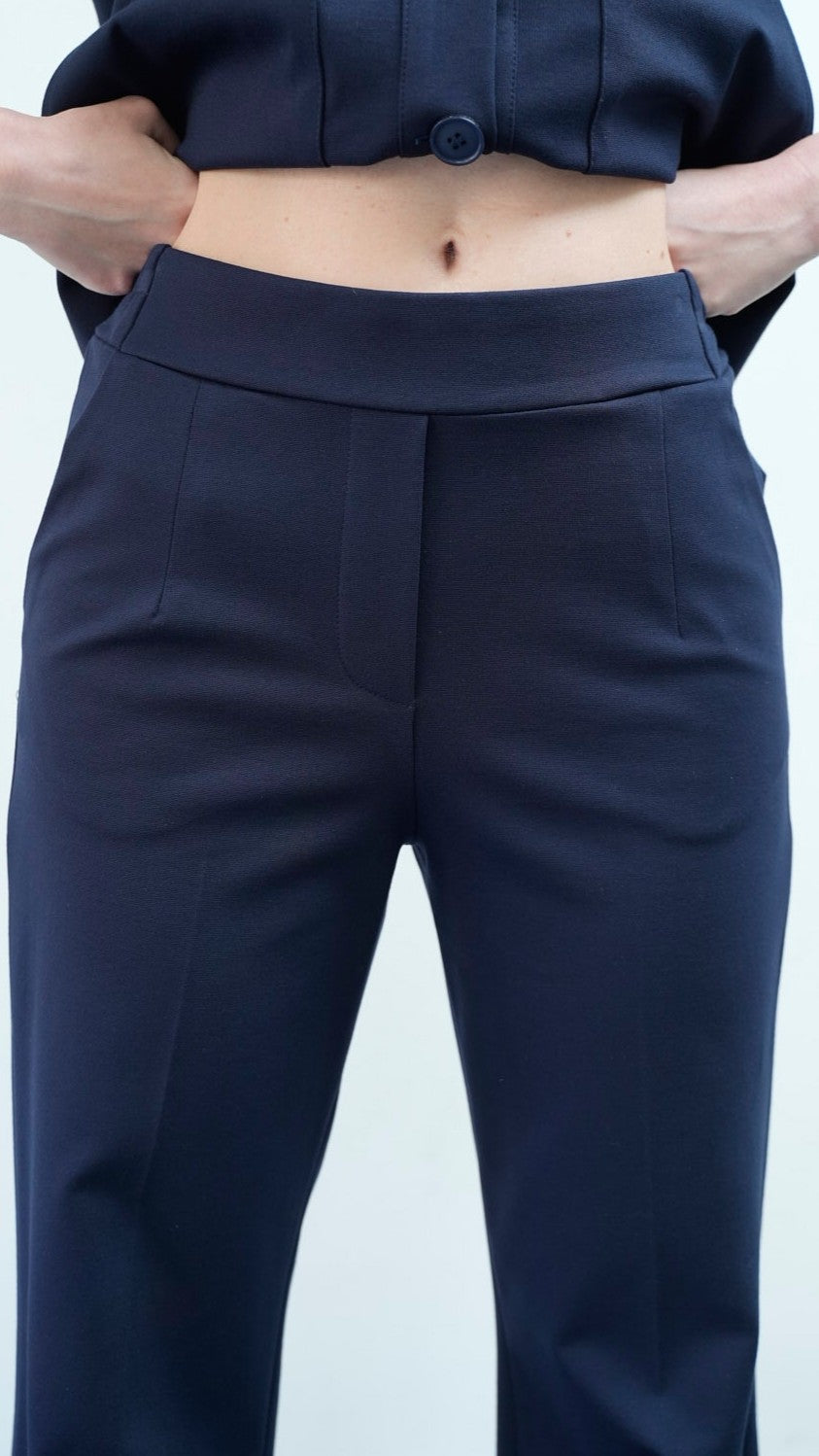 Lokita - Pantaloni zampetta punto Milano - ART.LOK024/1283/25FWPR