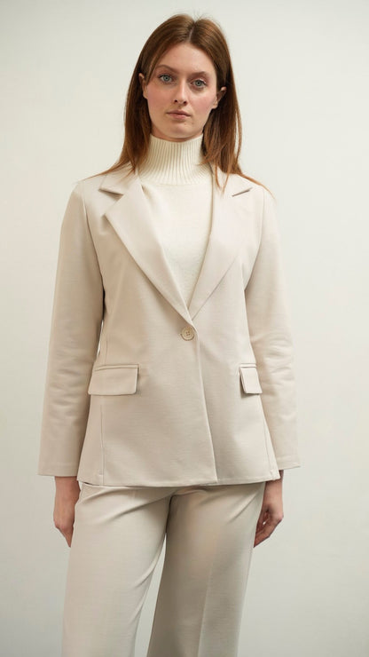 Lokita - Giacca basic in punto Milano - ART.LOK023/1283/25FWPR