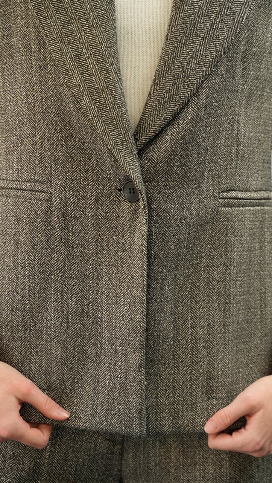 Lokita - Giacca slim in tessuto spigato - ART.LOK507S/147/25FWPR