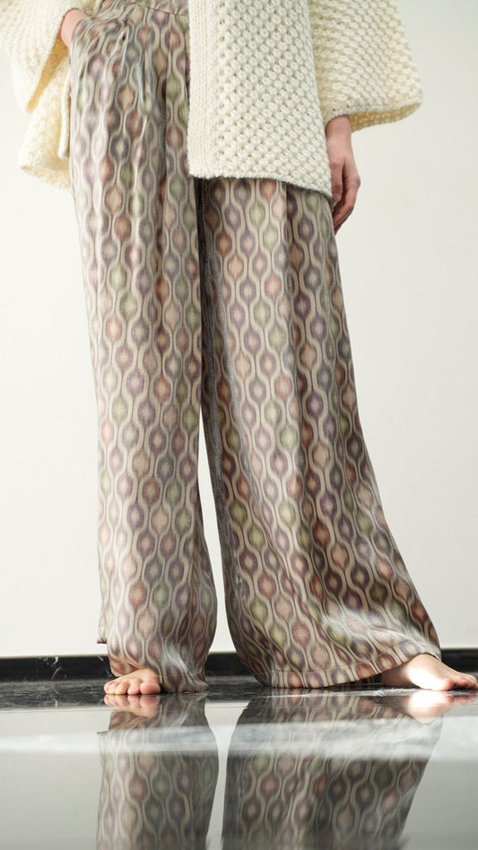 Kontatto - Pantaloni fantasia geometrica - ART.B841F