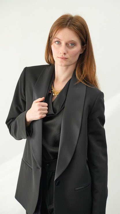 Kontatto - Giacca over collo a scialle - ART.I26MA19F