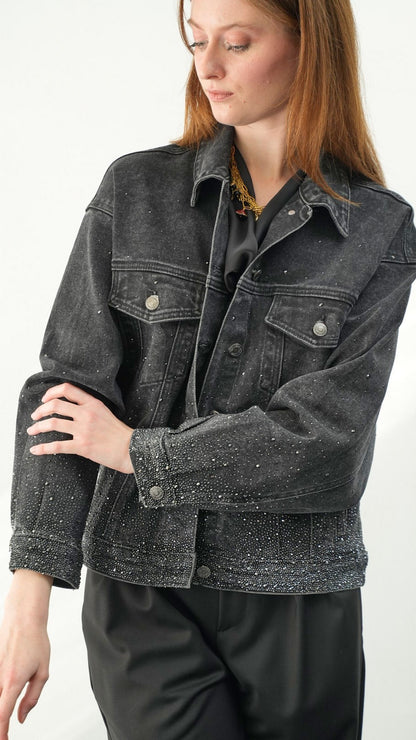 Kontatto - Giacca denim strass - ART.ZH118N