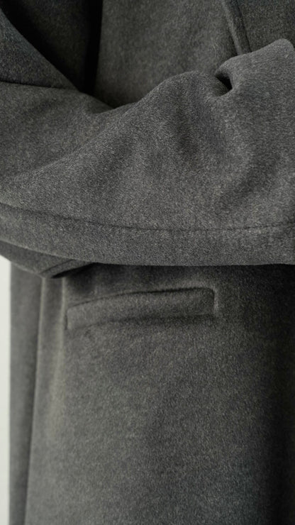 Tensione In - Cappotto frange antracite - ART.UO031