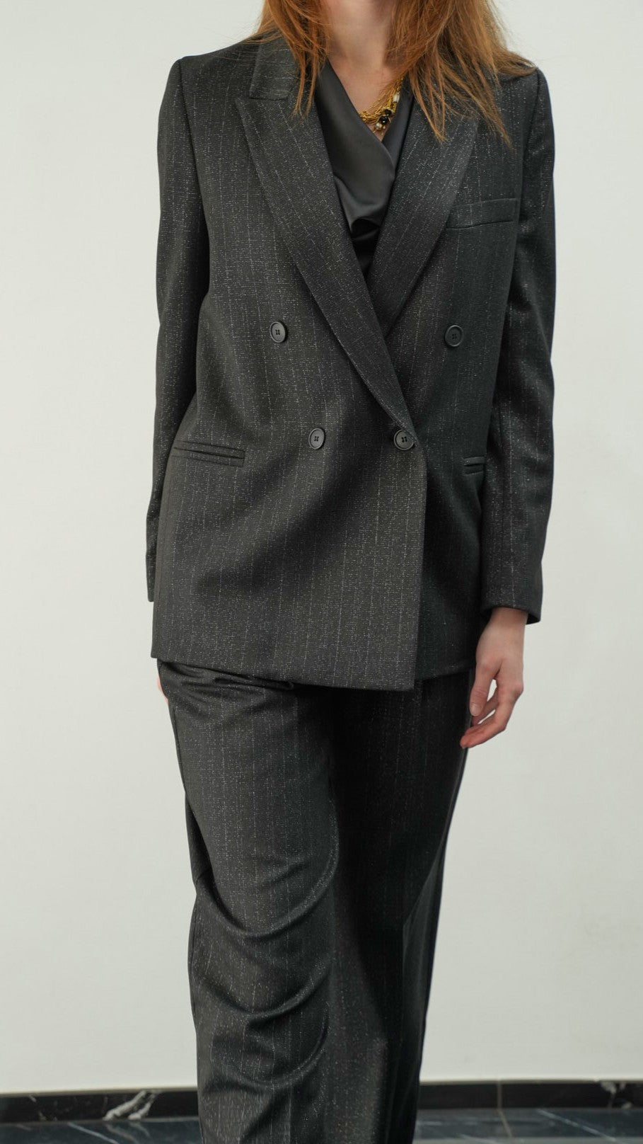 Kontatto - Giacca doppio petto dettagli lurex - ART.CO230F