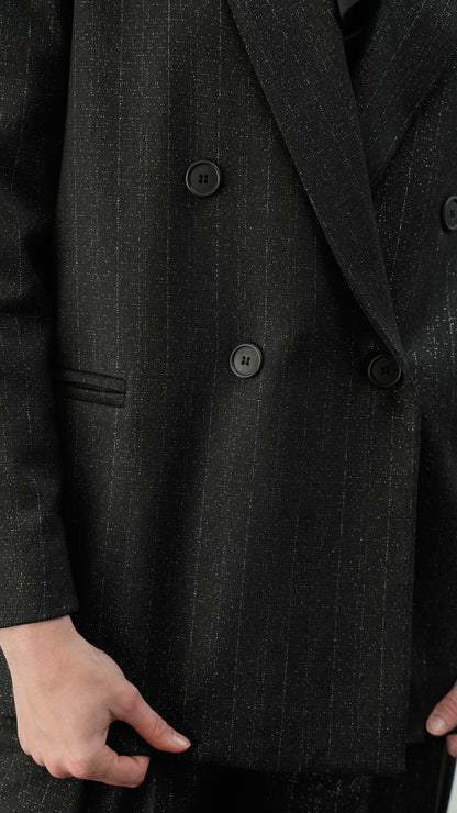 Kontatto - Giacca doppio petto dettagli lurex - ART.CO230F