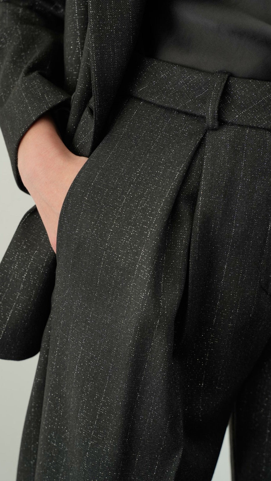 Kontatto - Pantaloni con pinces dettagli lurex - ART.CO231F