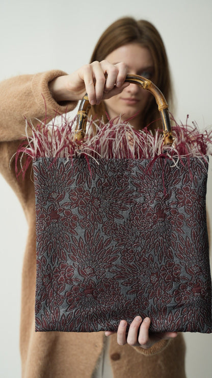 Via Roma - Borsa "Only" cucita a mano, pezzo unico