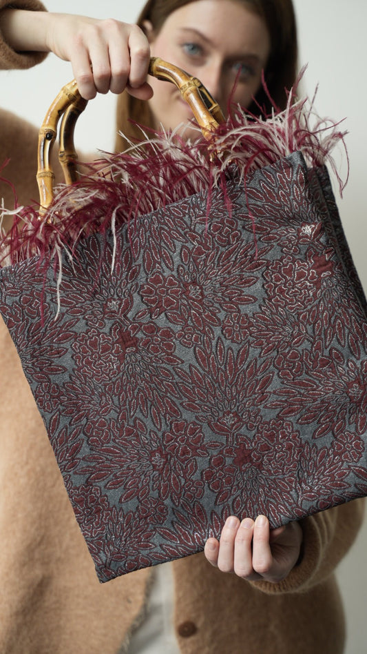 Via Roma - Borsa "Only" cucita a mano, pezzo unico