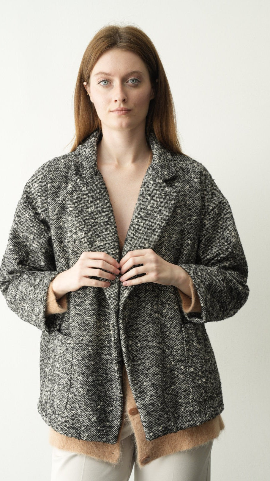 Via Roma - Giacca corta con collo