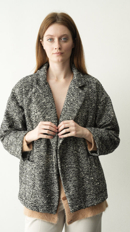 Via Roma - Giacca corta con collo