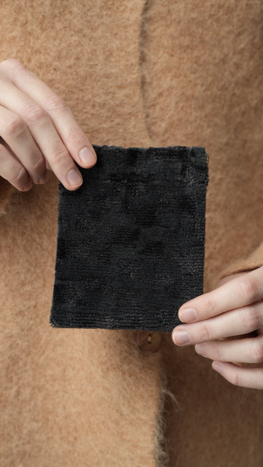 Via Roma - Porta monete, cucito a mano