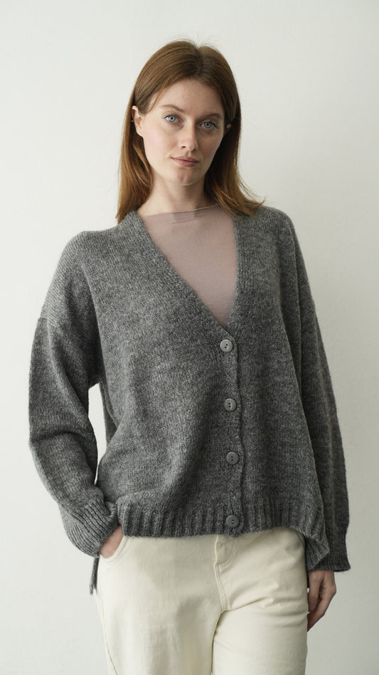 Kontatto - Cardigan con bottoni scollo a V - ART.3M1091NI