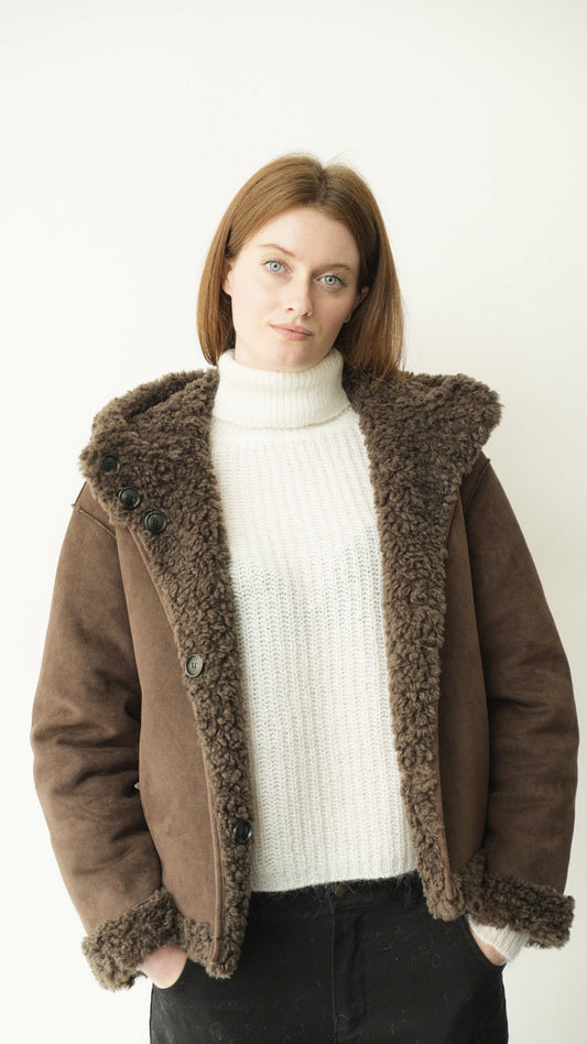 Kontatto - Montone double face con cappuccio - ART.ES100N