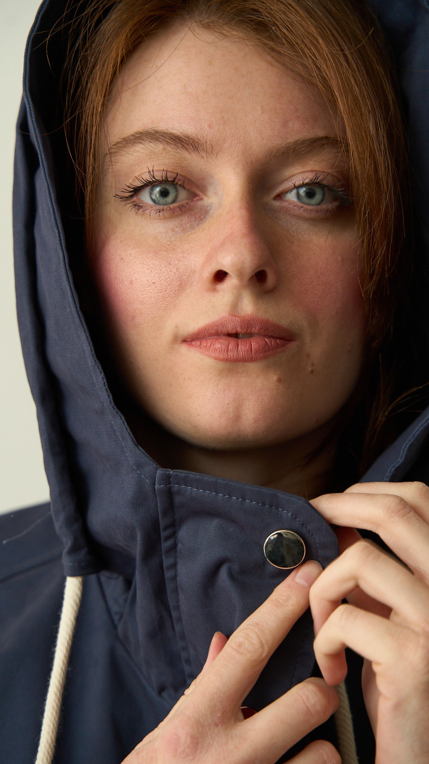 Via Roma - Trench cappa blu art. MD7406