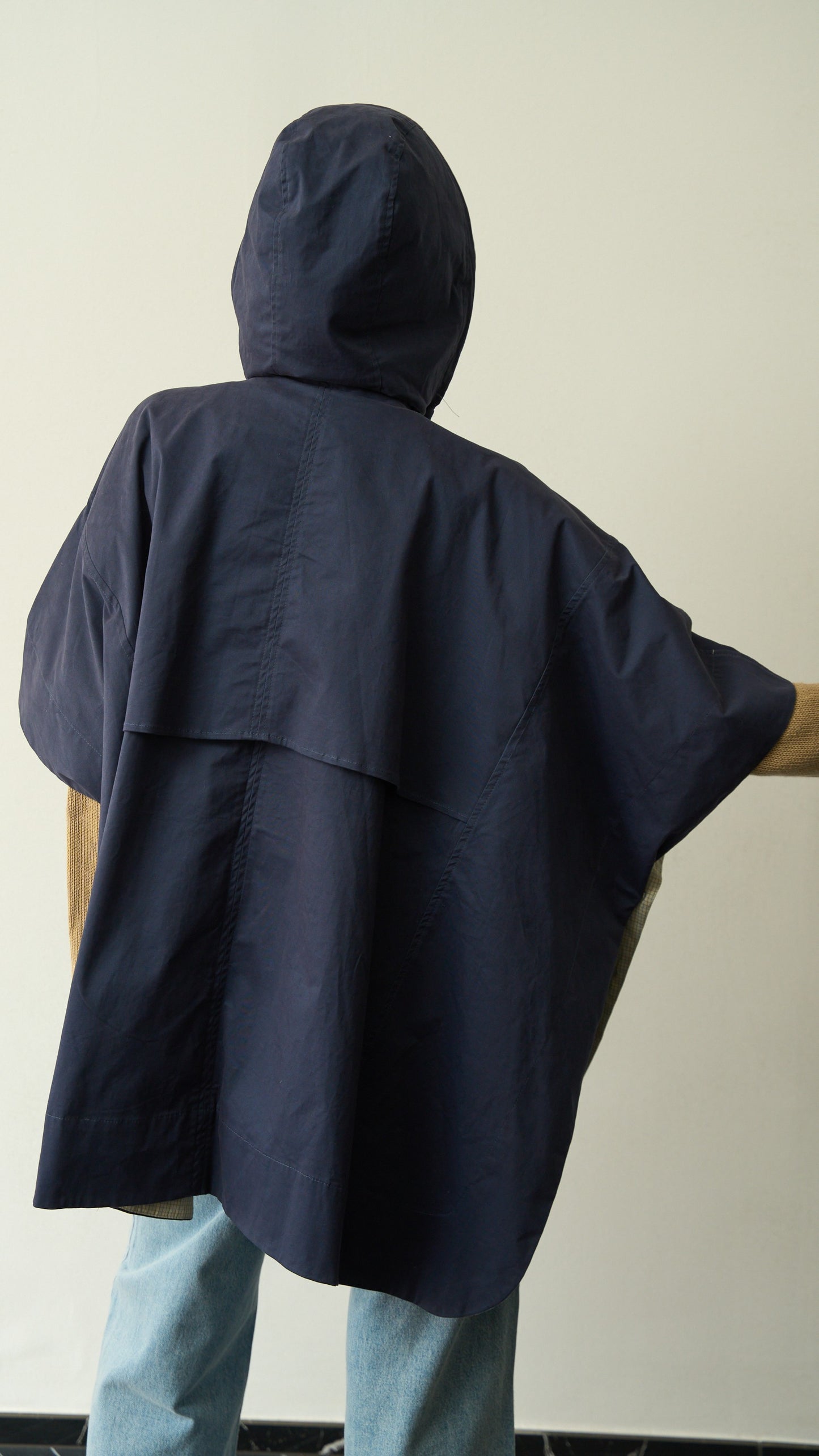 Via Roma - Trench cappa blu art. MD7406