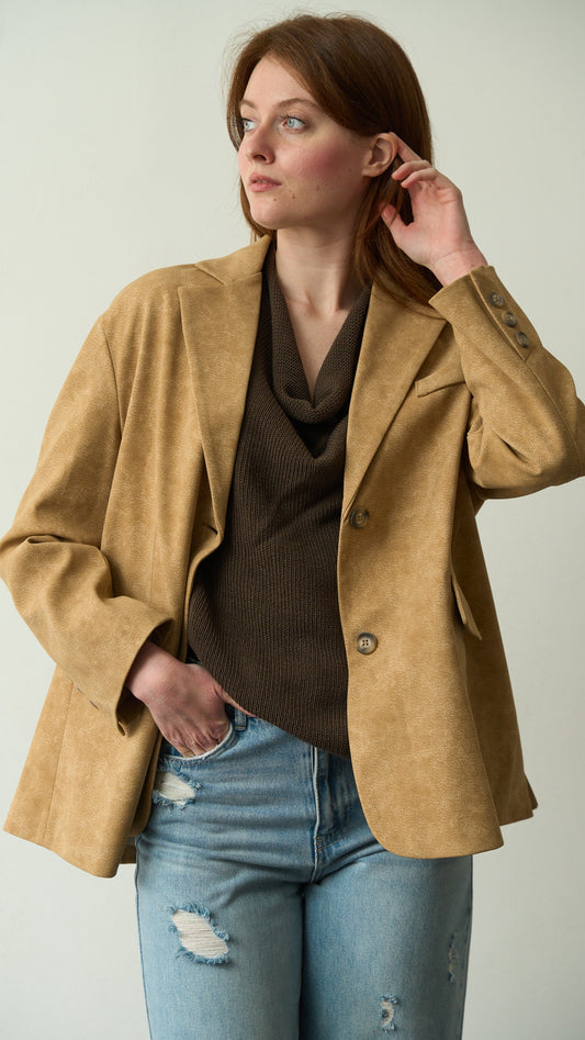 Tensione in - Giacca tabacco art. TE26B3115