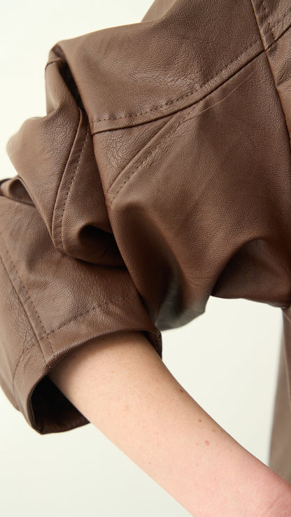 King Kong - Bomber ecopelle cacao - ART.SP8LC1