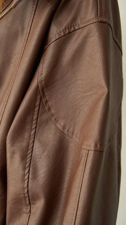 King Kong - Bomber ecopelle cacao - ART.SP8LC1