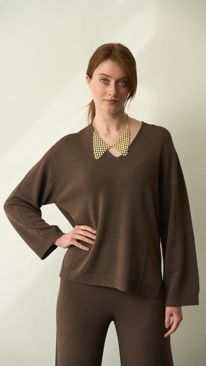 King Kong - Maglia marrone art. SP8PA33