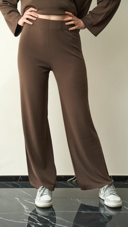 King Kong - Pantalone in maglia marrone art. SP8PA25