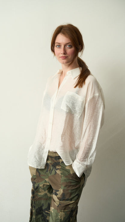 Tensione in - Camicia lyocell panna - ART.TE26C3130