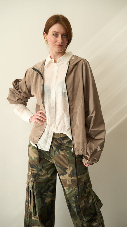 Via Roma - Impermeabile corto con cappuccio art. 8073