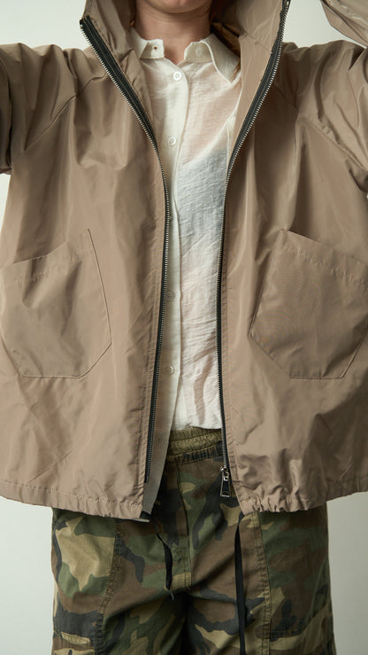 Via Roma - Impermeabile corto con cappuccio art. 8073