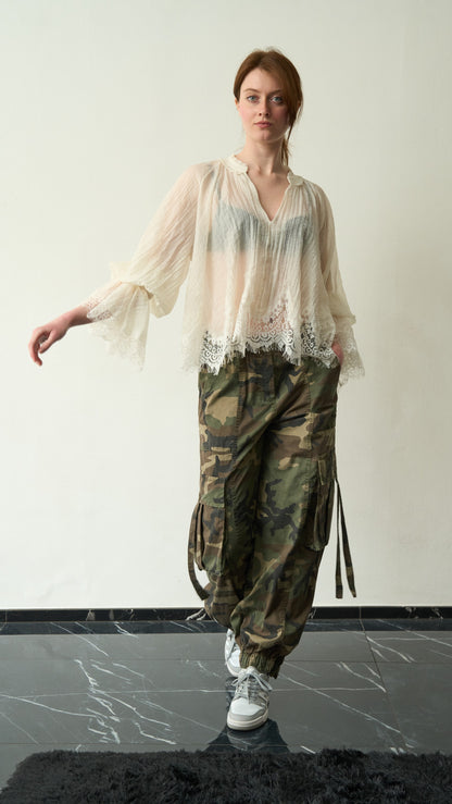 Tensione in - Pantalone cargo camouflage art. S26P510