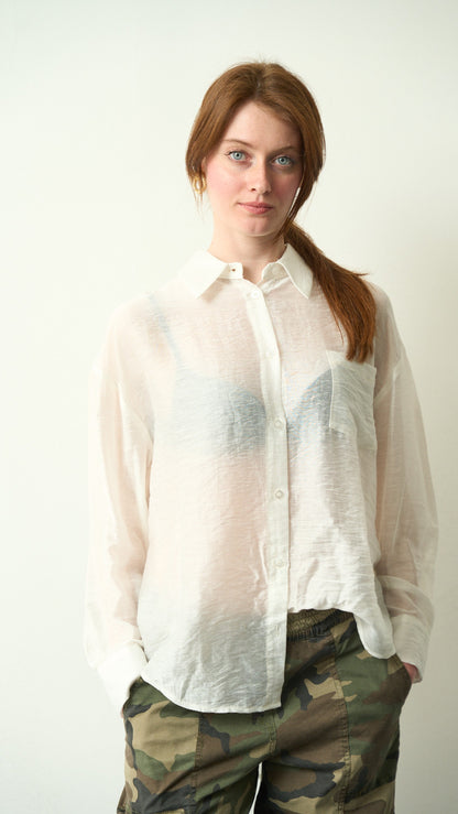 Tensione in - Camicia lyocell panna - ART.TE26C3130