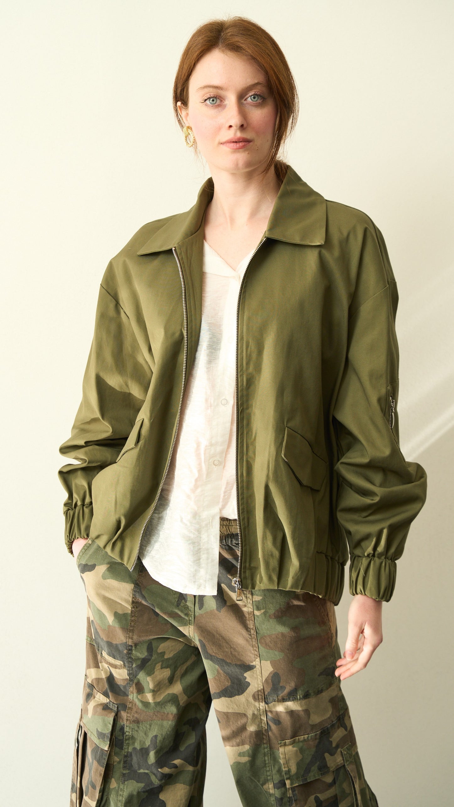 King Kong - Bomber verde militare - ART.SP8EG13