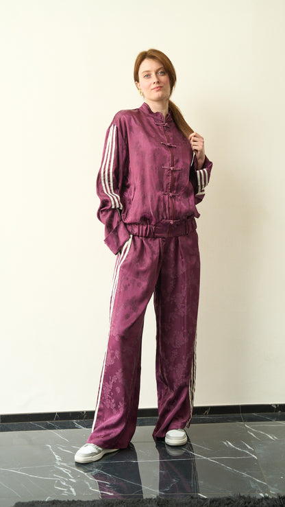 Tensione in - Pantalone bande vino - ART.38712