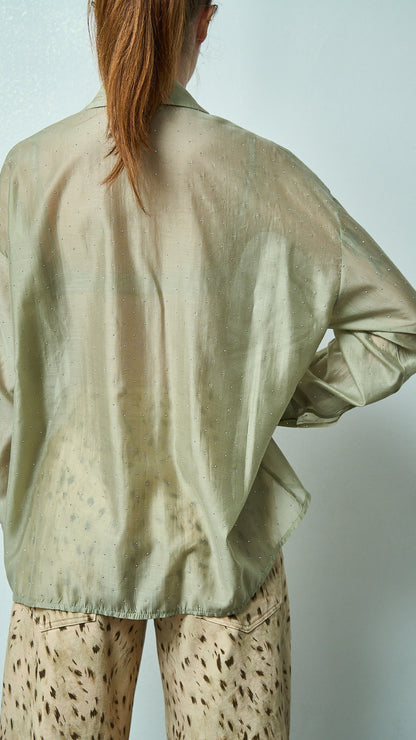 Kontatto - Camicia stondata strass - ART.YM3001C