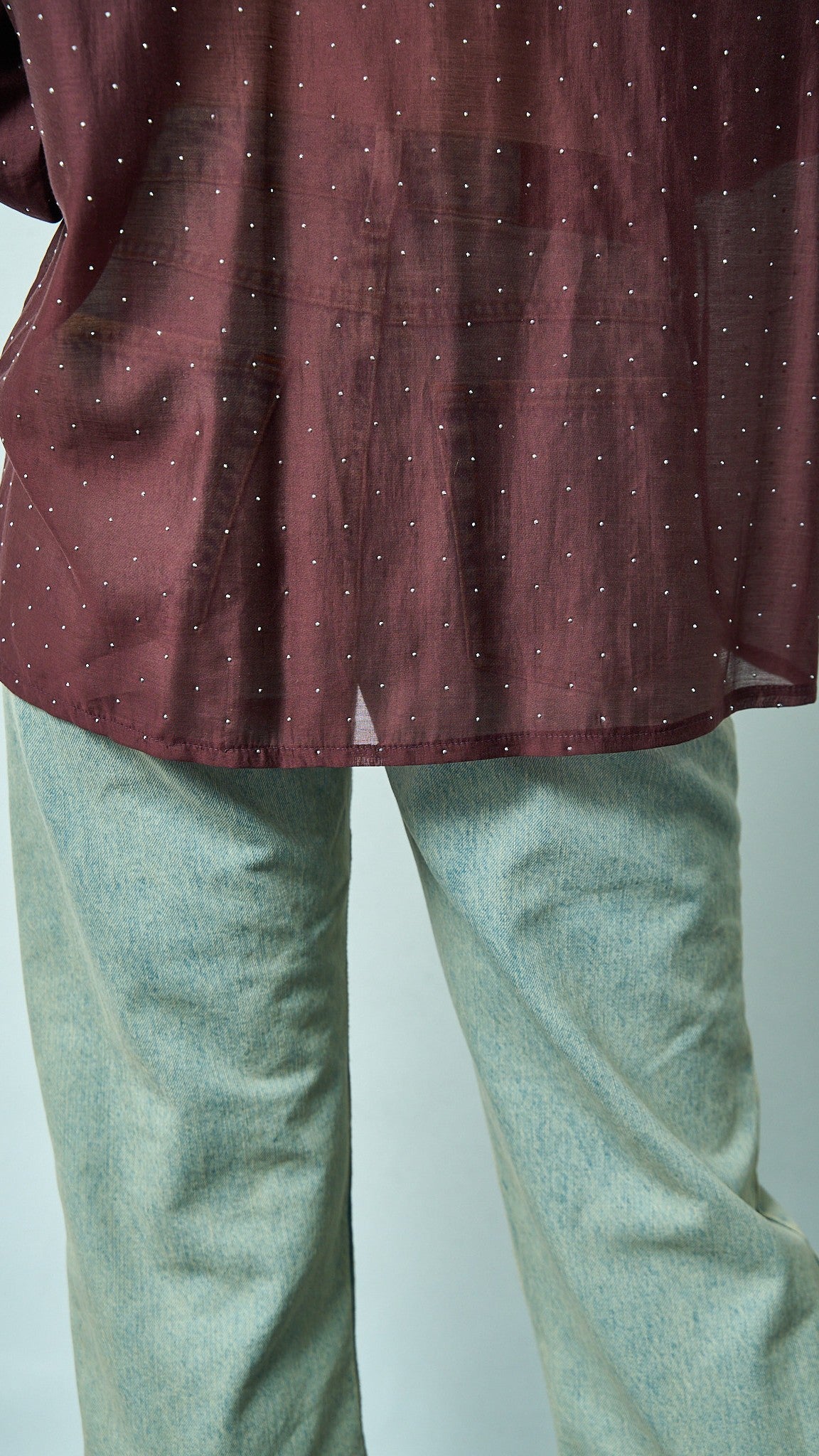 Kontatto - Camicia stondata strass - ART.YM3001C