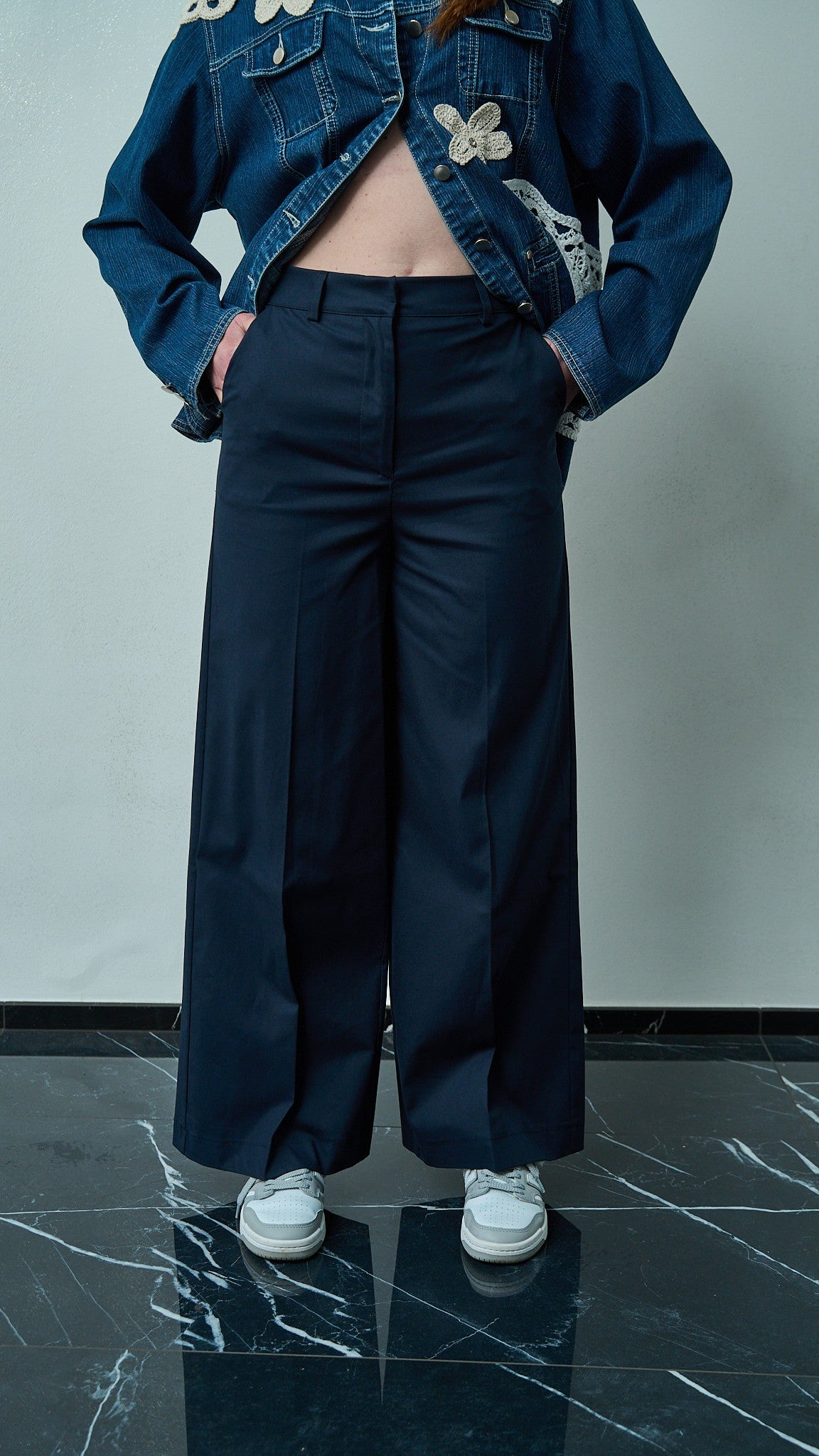 King Kong - Pantalone cotone blu - ART.SP8EG17