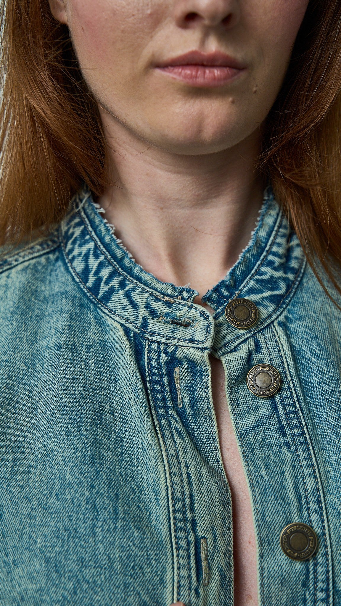 Tensione in - Giacca con frange di paillettes - ART.TEVTA0160PE26 Denim - Argento