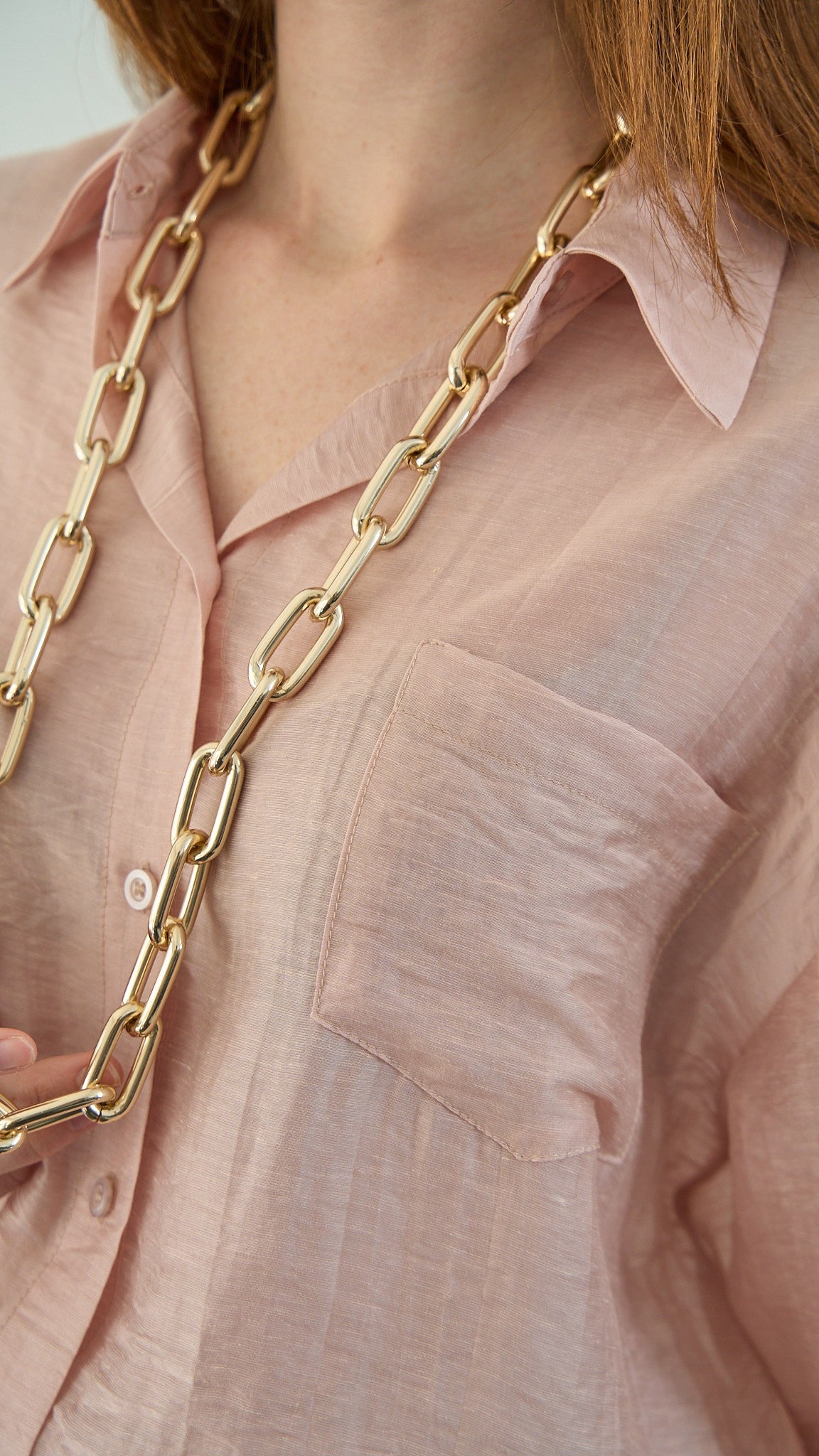 Tensione in - Camicia lyocell con tasca laterale - ART.TE26C3130 Rosa