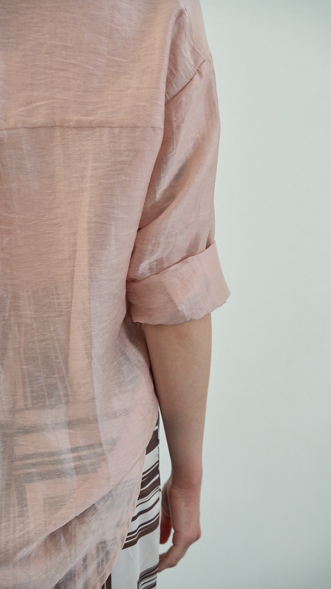 Tensione in - Camicia lyocell con tasca laterale - ART.TE26C3130 Rosa