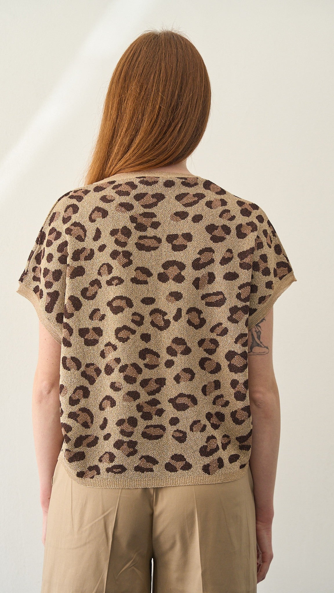 Kontatto - Gilet maculato lurex ART.3M1559C Oro - Mou - Moro