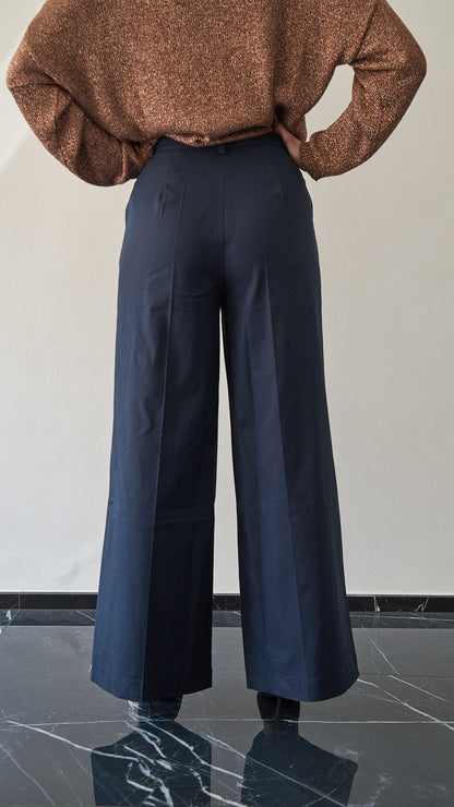 King Kong - Pantalone palazzo in cotone ART. SP8EG17 Blue