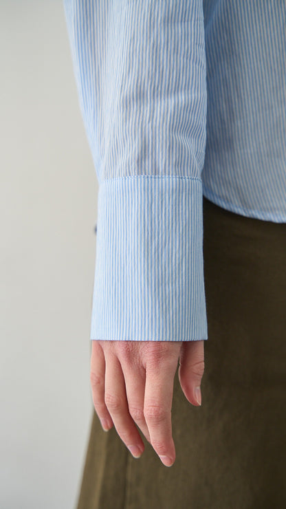 Kontatto - Camicia cravatta - ART.B6506C Azzurro - Bianco - Beige