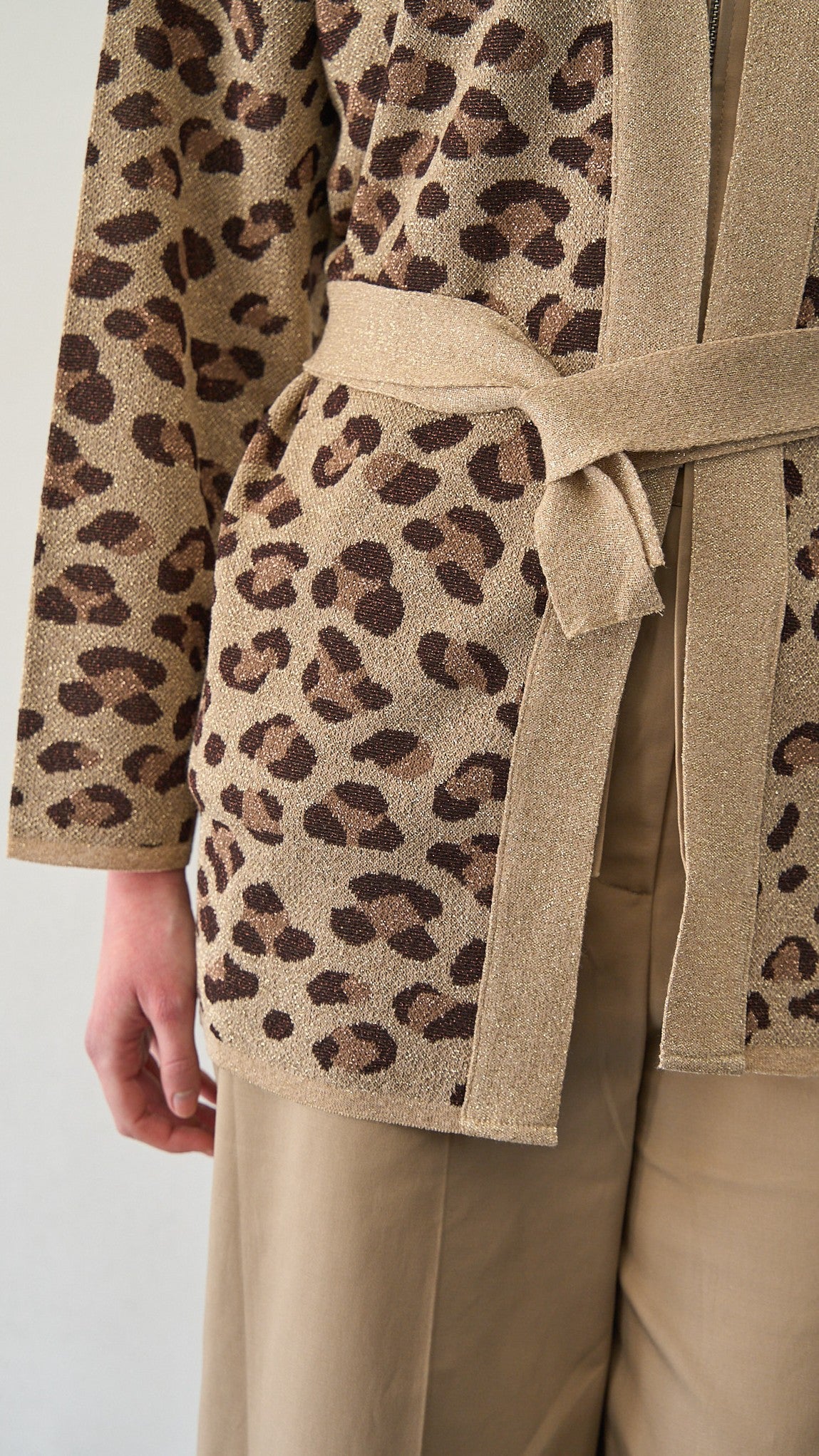 Kontatto - Cardigan lurex maculato  ART.3M1558C Oro - Mou - Moro