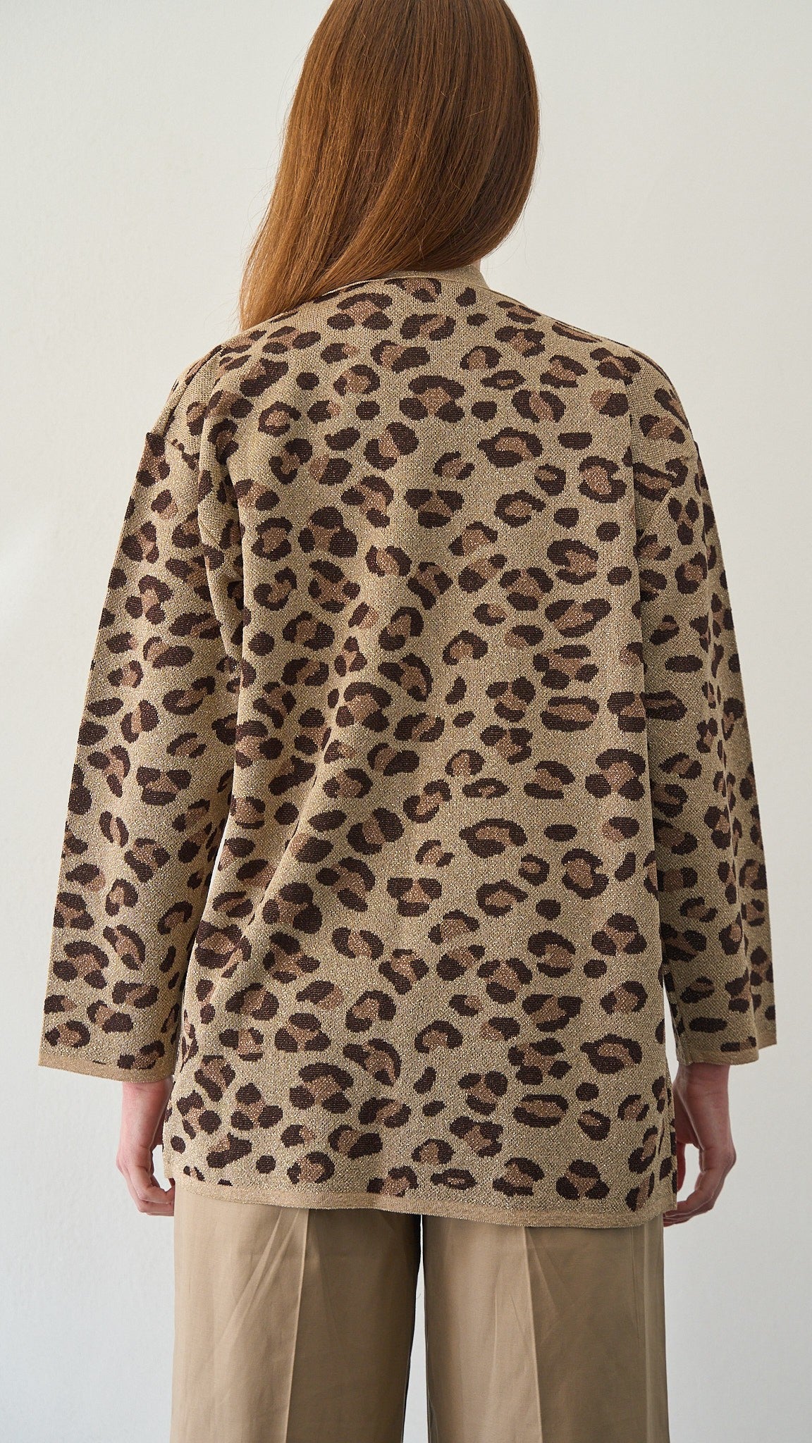 Kontatto - Cardigan lurex maculato  ART.3M1558C Oro - Mou - Moro